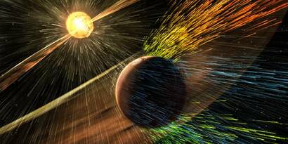 Mars and the solar winds