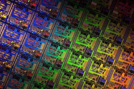 Close up of etched silicon