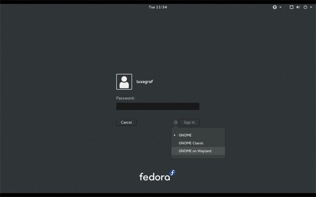 Fedora 23 wayland