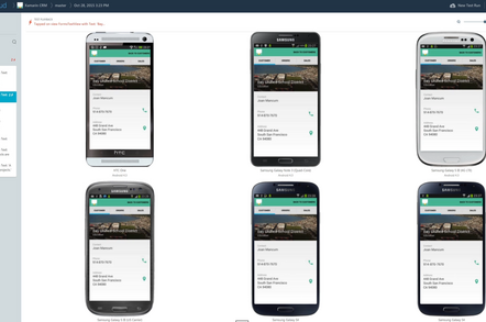 Xamarin Test Cloud lets you deploy apps to multiple cloud-hosted devices for testing