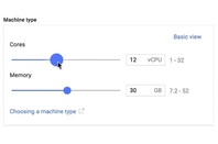 Google's custom cloud server configurator