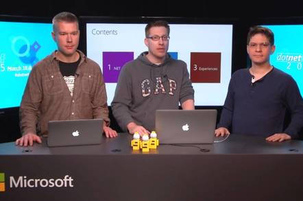 Richard Lander (Microsoft), Immo Landwerth (Microsoft), Miguel de Icaza (Xamarin)