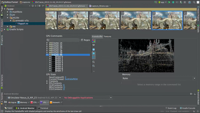 New GPU profiler in Android Studio 2.0