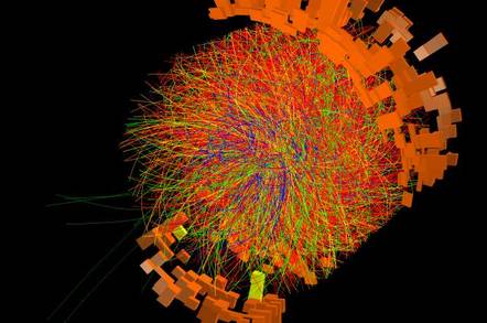 Lead ion collision as seen by the ALICE detector