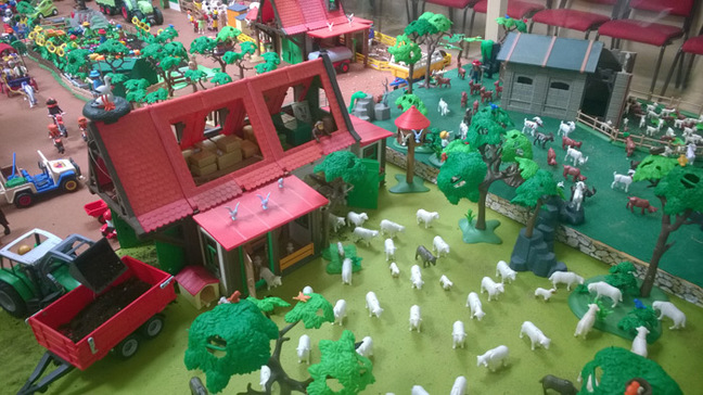 Another view of the Playmobil farming diorama