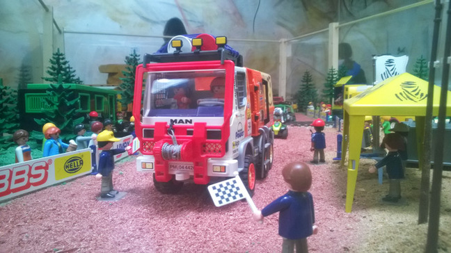 The Rallye de Catalunya depicted in Playmobil