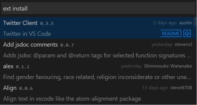 Visual Studio Code screenshot