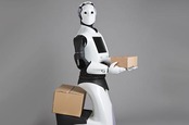 "REEM" robot carries cardboard box. Pic by Pal Robotics SL Licensed under CC BY-SA 3.0 via Commons