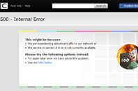 Error 500 on BBC News website