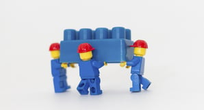 Lego builders, photo by Simone Mescolini, via Shutterstock