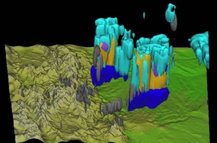 NCAR rendering of a thunderstorm