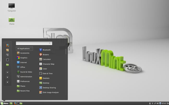 Mint 17.3 desktop
