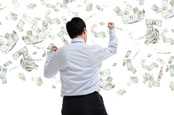 Money falling, image via Shutterstock