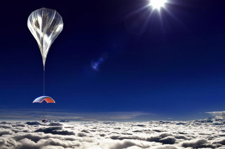 Artist's impression of the podule in flight, under the balloon. Pic: World View