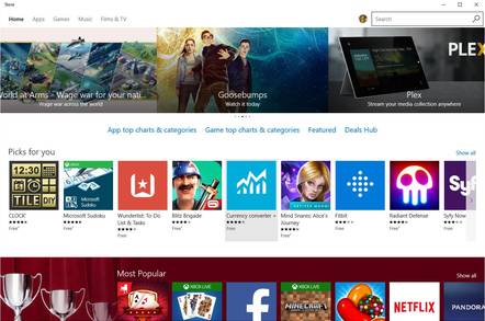 The Windows 10 Store