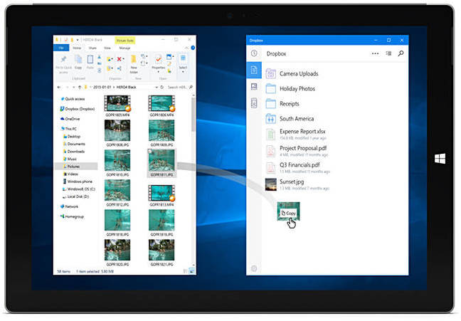 Windows 10 Dropbox App