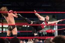 Kevin Steen hitting Adam Cole with a superkick at the Ring of Honor tapings held at the Ted Reeve Arena in Toronto. Pic by Tabercil, licensed under CC 3.0