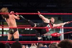 Kevin Steen hitting Adam Cole with a superkick at the Ring of Honor tapings held at the Ted Reeve Arena in Toronto. Pic by Tabercil, licensed under CC 3.0