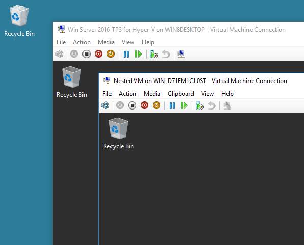 Nested VMs in Hyper-V 2016