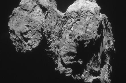 Rosetta snap of Churyumov-Gerasimenko. Pic: ESA