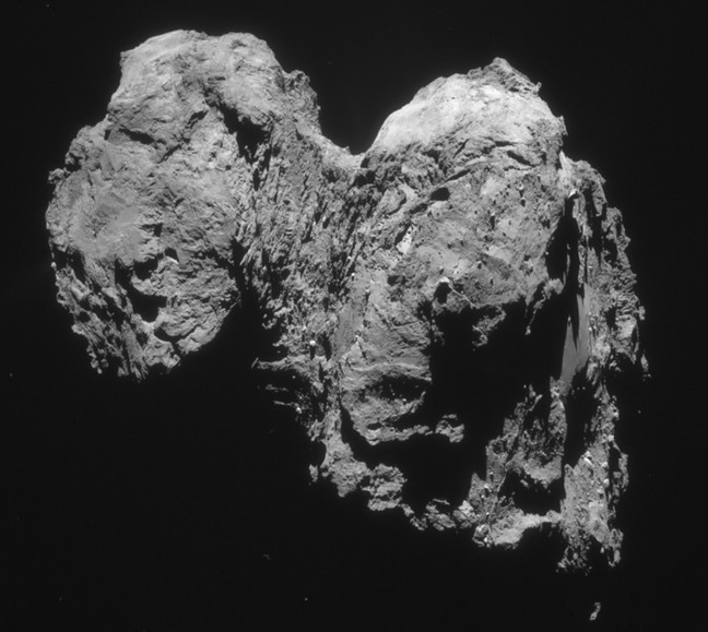 Rosetta snap of Churyumov-Gerasimenko. Pic: ESA