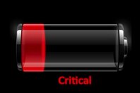 Critical Battery Icon old laptop by https://www.flickr.com/photos/intelfreepress/ cc2.0 sharealike generic https://creativecommons.org/licenses/by-sa/2.0/