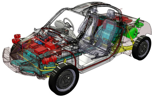 A CAD view of the Rasa's internal workings