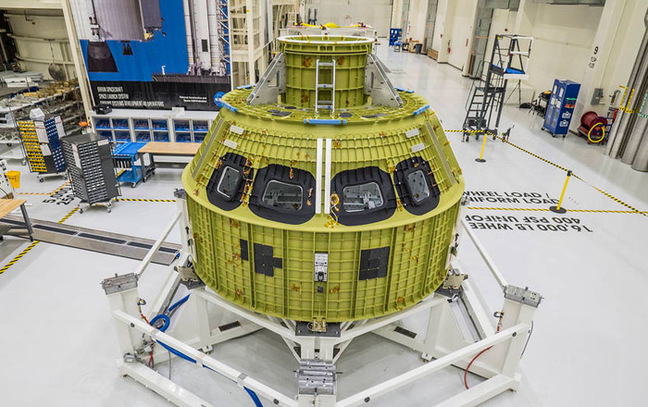 The Orion Pressure Vessel at Kennedy Space Center. Pic: NASA