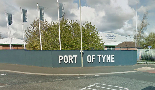 Port of Tyne sign. Google Maps