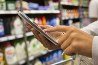 Tablet in shop, photo via Shutterstock