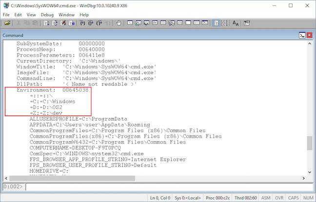 Windows Environment drives