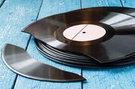 Broken record, image via Shutterstock