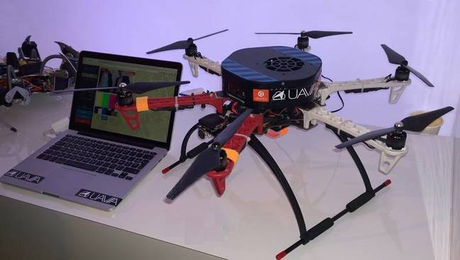 A drone running Ubuntu, made by Uavia