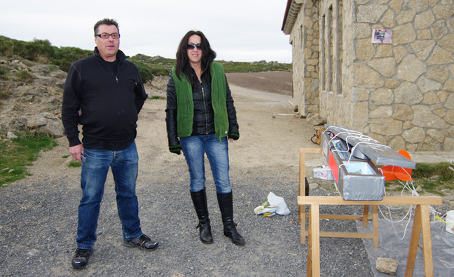 Tito and Yolanda at the PARIS launch site