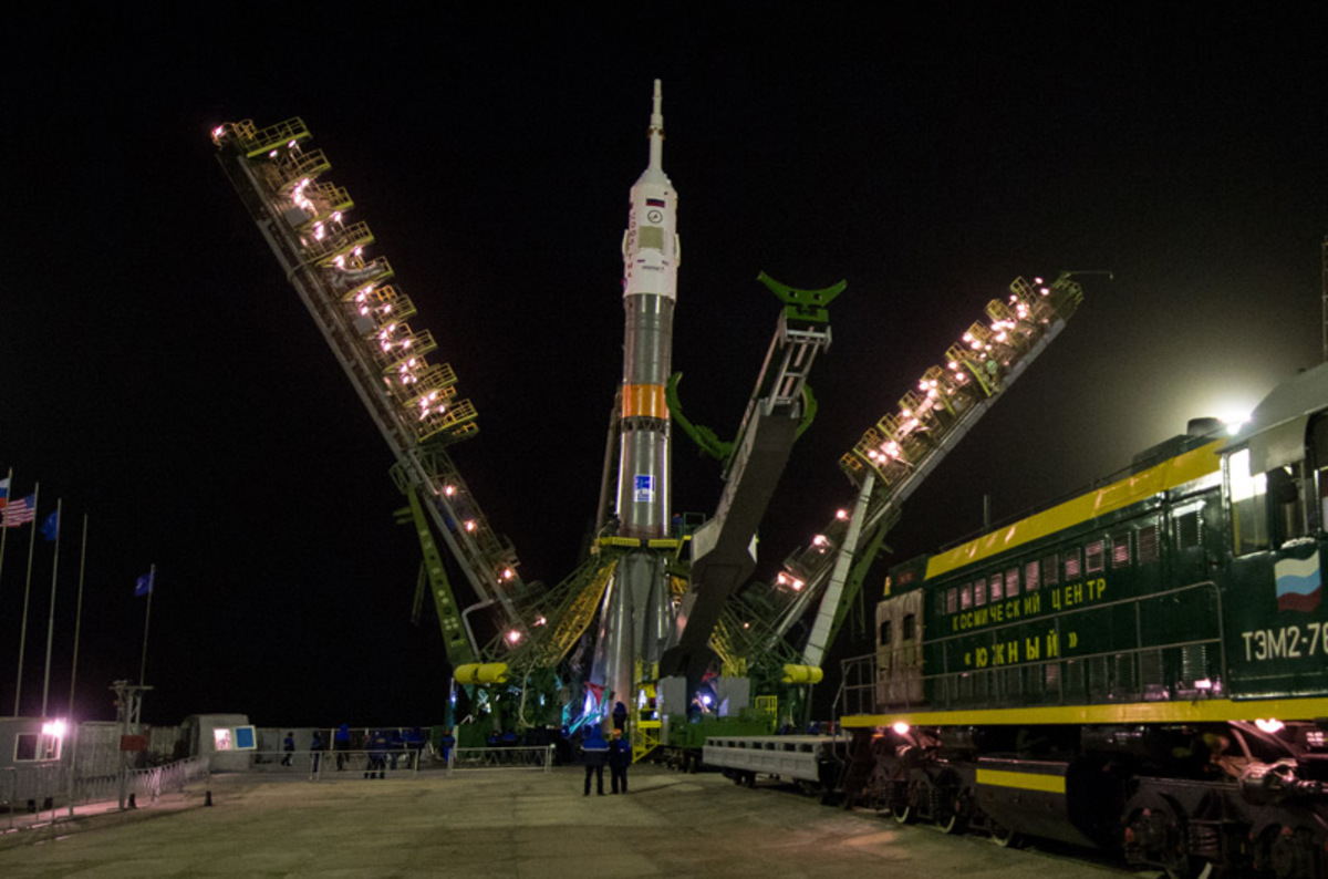 Mighty Soyuz stands proud at Baikonur