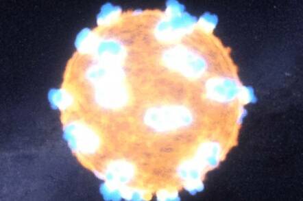 NASA's exploding star illustration