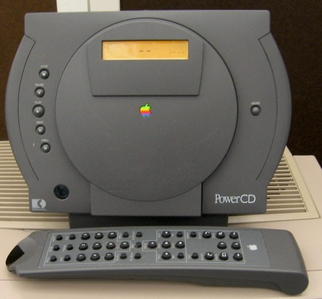 Apple Power CD remote side view