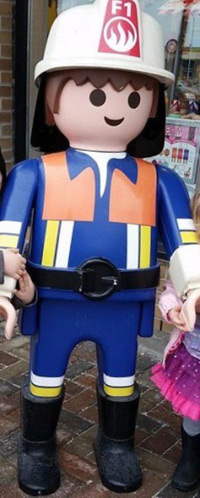 The abducted Playmobil fireman