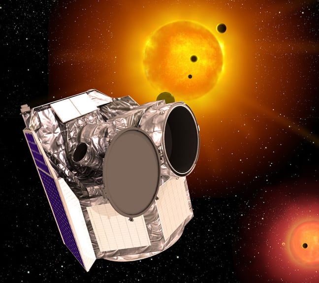 Artist's impression of the CHEOPS spacecraft