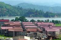 Academic Complex of IIT Guwahati, including all the departments and centres,  on the bank of River Brahmaputra. Photo by Satyadeep Karnati 
