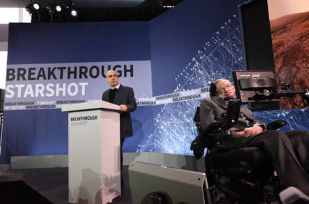 Yuri Milner and Stephen Hawking