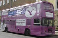 Yahoo! branded bus