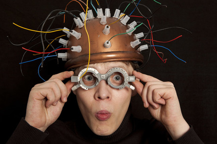 Crazy inventor, image via Shutterstock