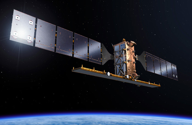 Artist's impression of Sentinel-1B in orbit. Pic: ESA / Pierre Carril