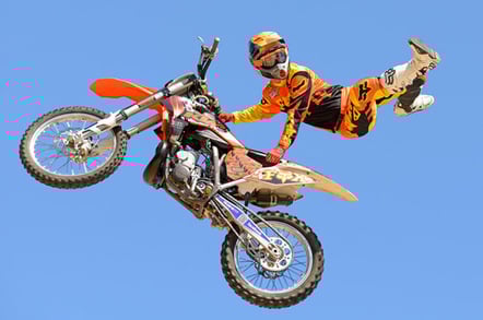 Bike jumper, image Christian Bertrand courtesy Shutterstock