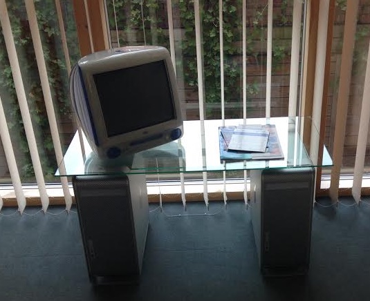 Dual Mac Pro coffee table