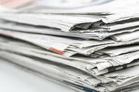 stack of newspapers