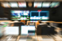 News room with blur motion effect 