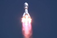 The Soyuz in flight following the launch. Pic: Roscosmos