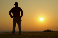 Lone cowboy, photo via Shutterstock